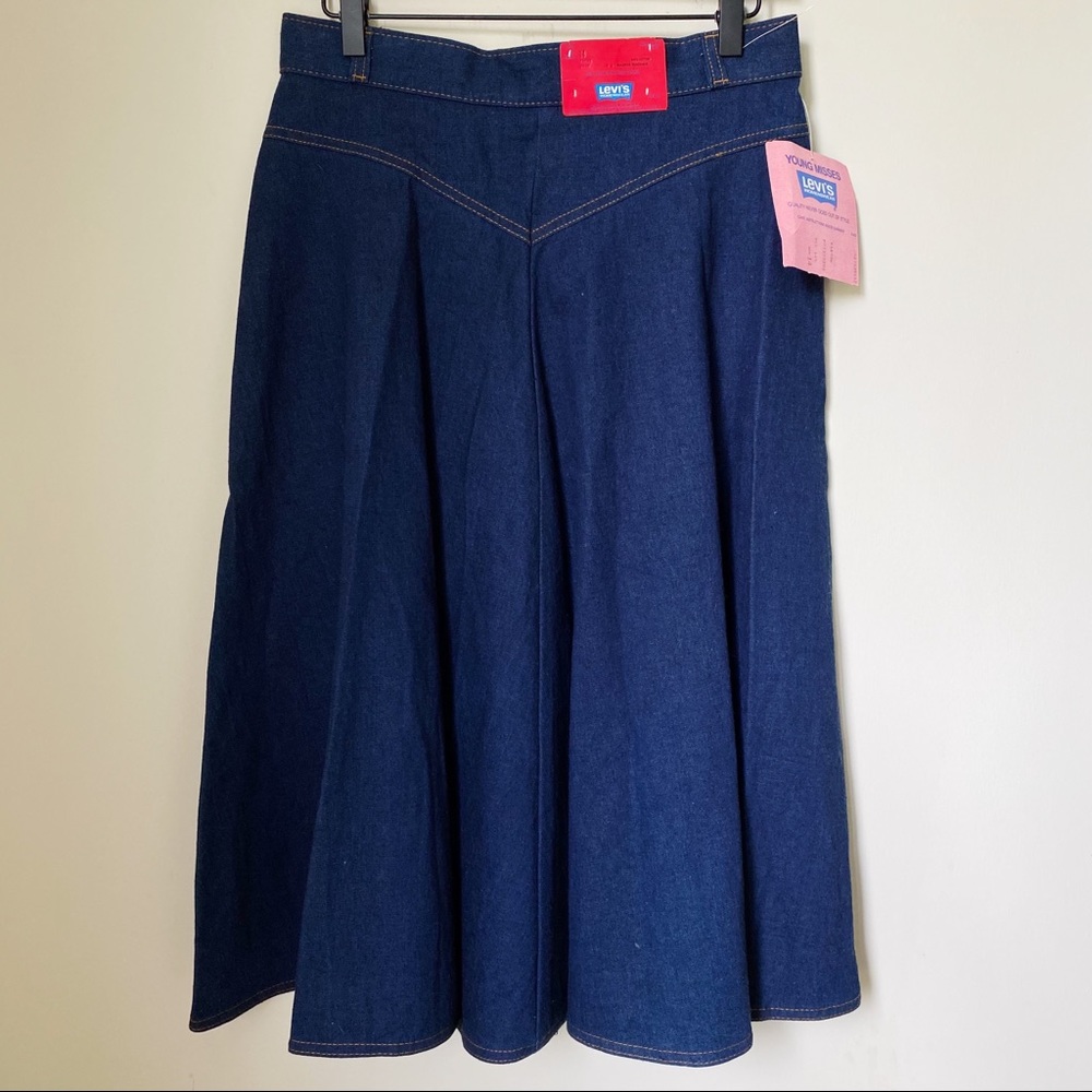 Vintage 1970's Levi's Orange Tab Denim Skirt NWT